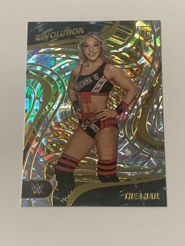 Thea Hail 2023 WWE Panini Revolution ROOKIE FRACTAL Card