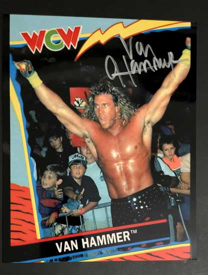 Van Hammer Pose 2 Signed Photo COA