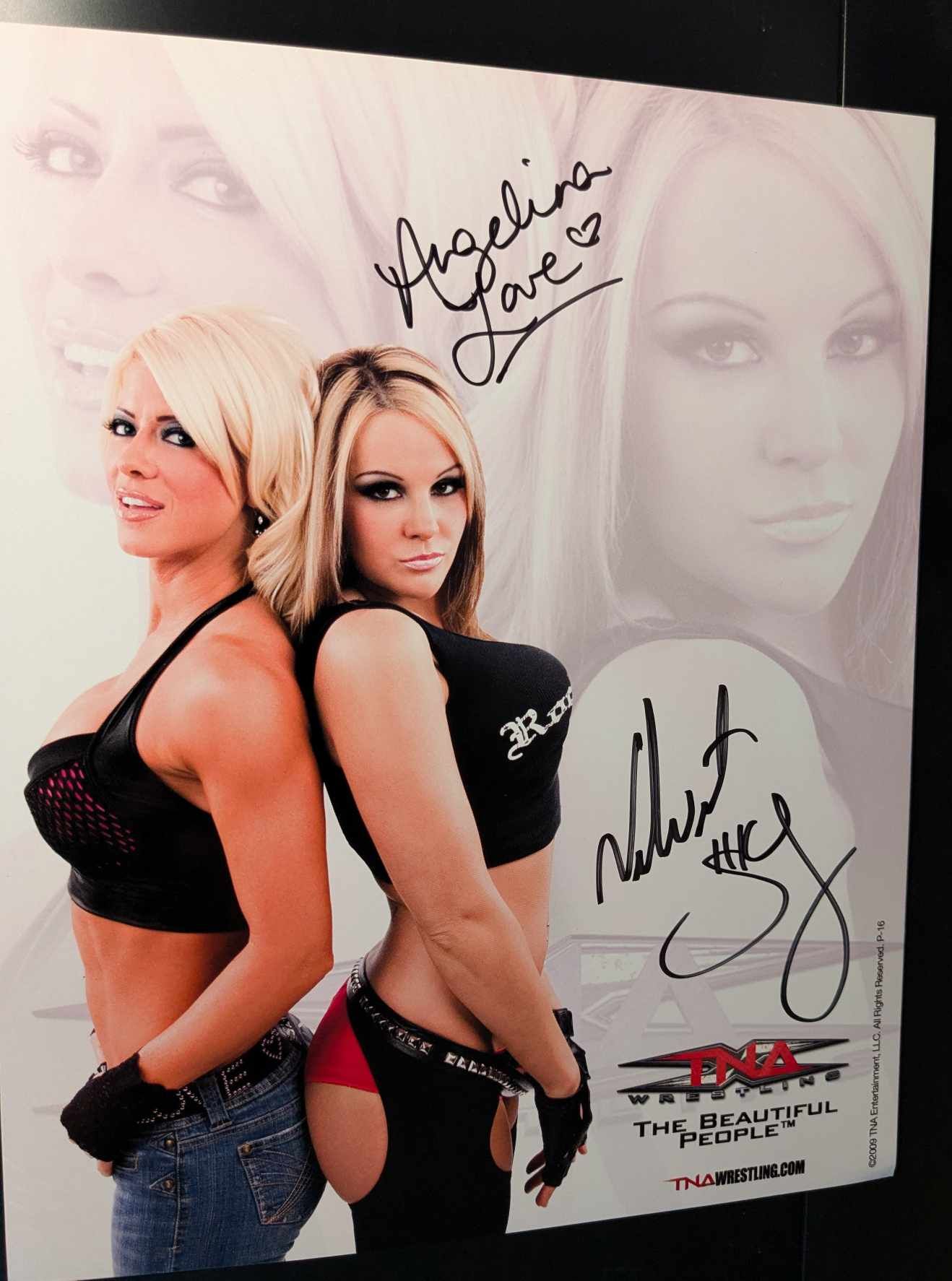 Velvet Sky & Angelina Love Official TNA Signed Photo B COA
