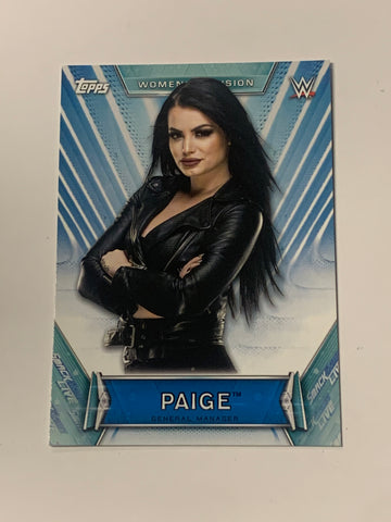 Paige 2019 WWE Topps Woman’s Division Card