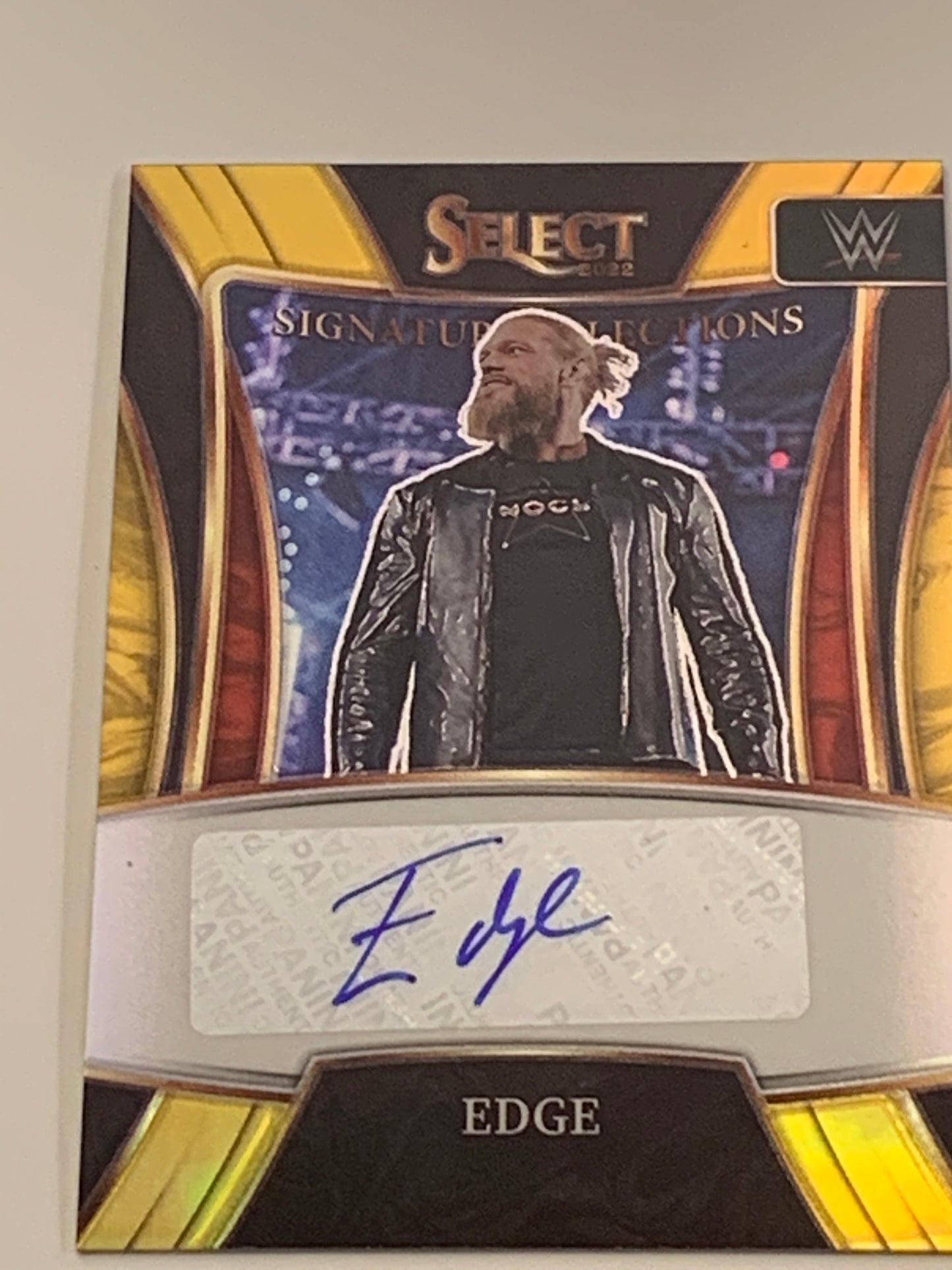 Edge 2022 WWE Select Gold Autograph Card Serial #3/10