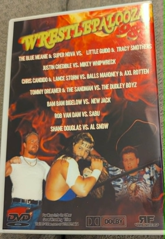 ECW Wrestlepalooza 98 DVD (Sabu RVD Dudley Boyz New Jack)