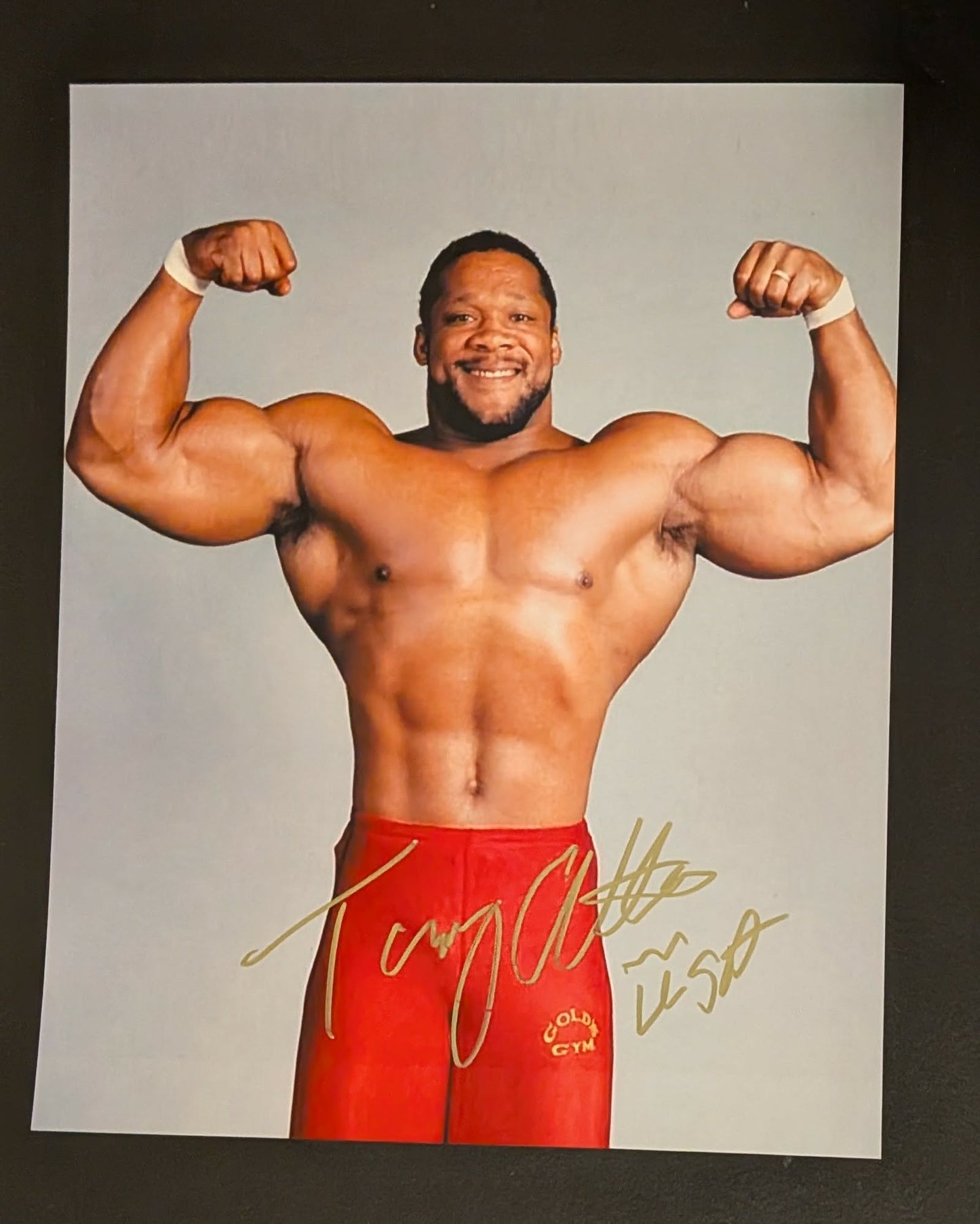 Tony Atlas Pose 1 Signed Photo COA