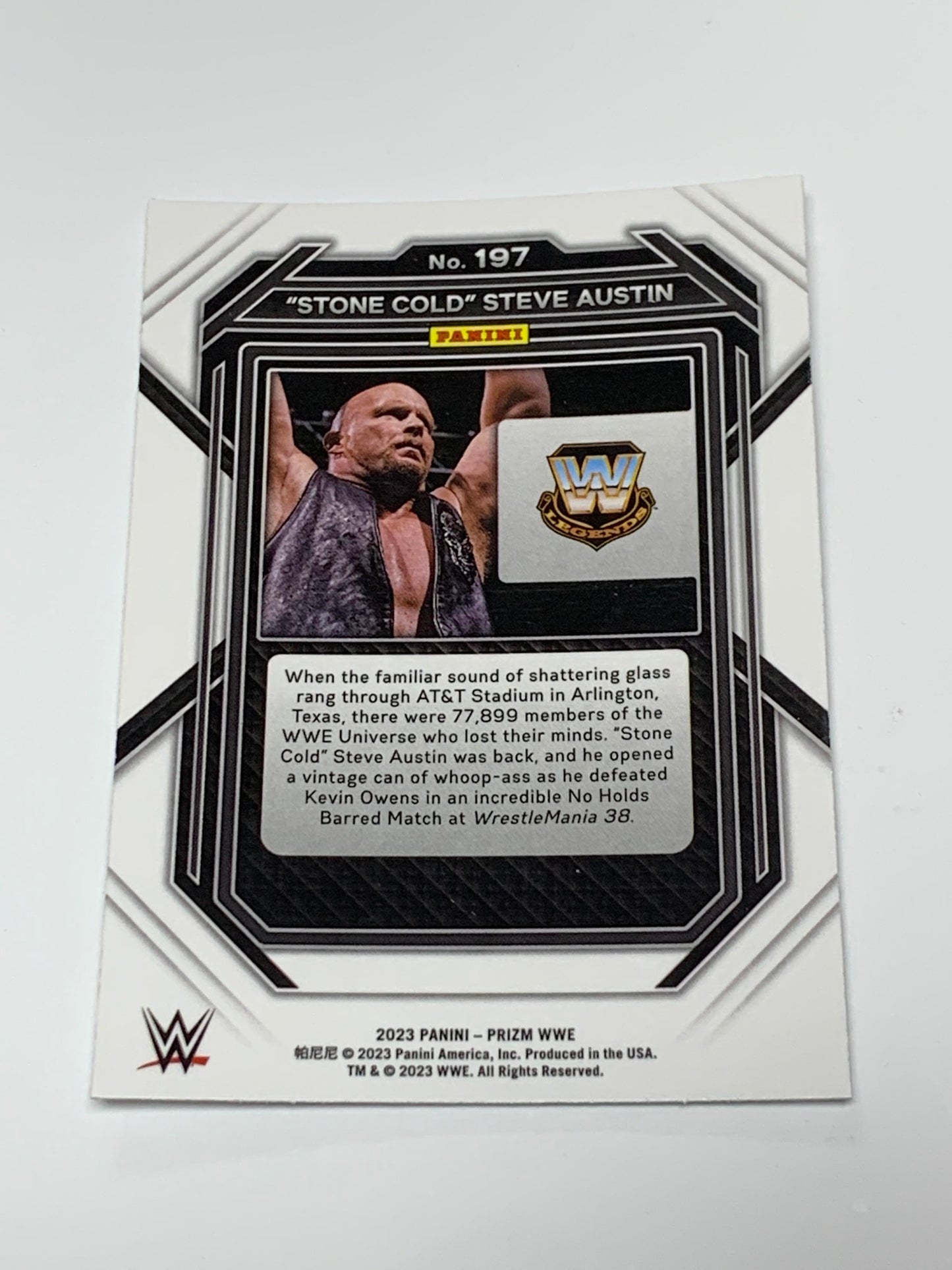 Stone Cold Steve Austin 2023 WWE Panini Prizm Card #197