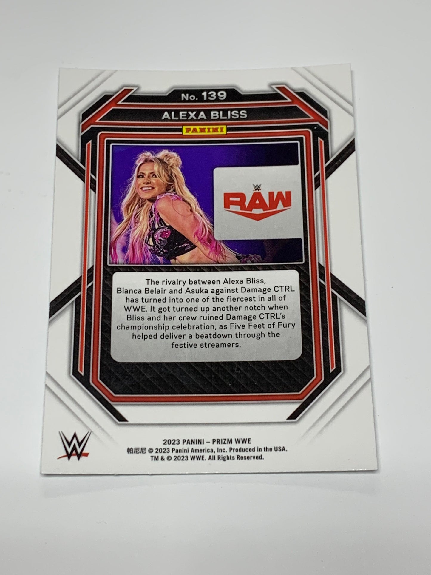 Alexa Bliss 2023 WWE Panini Prizm Card #139