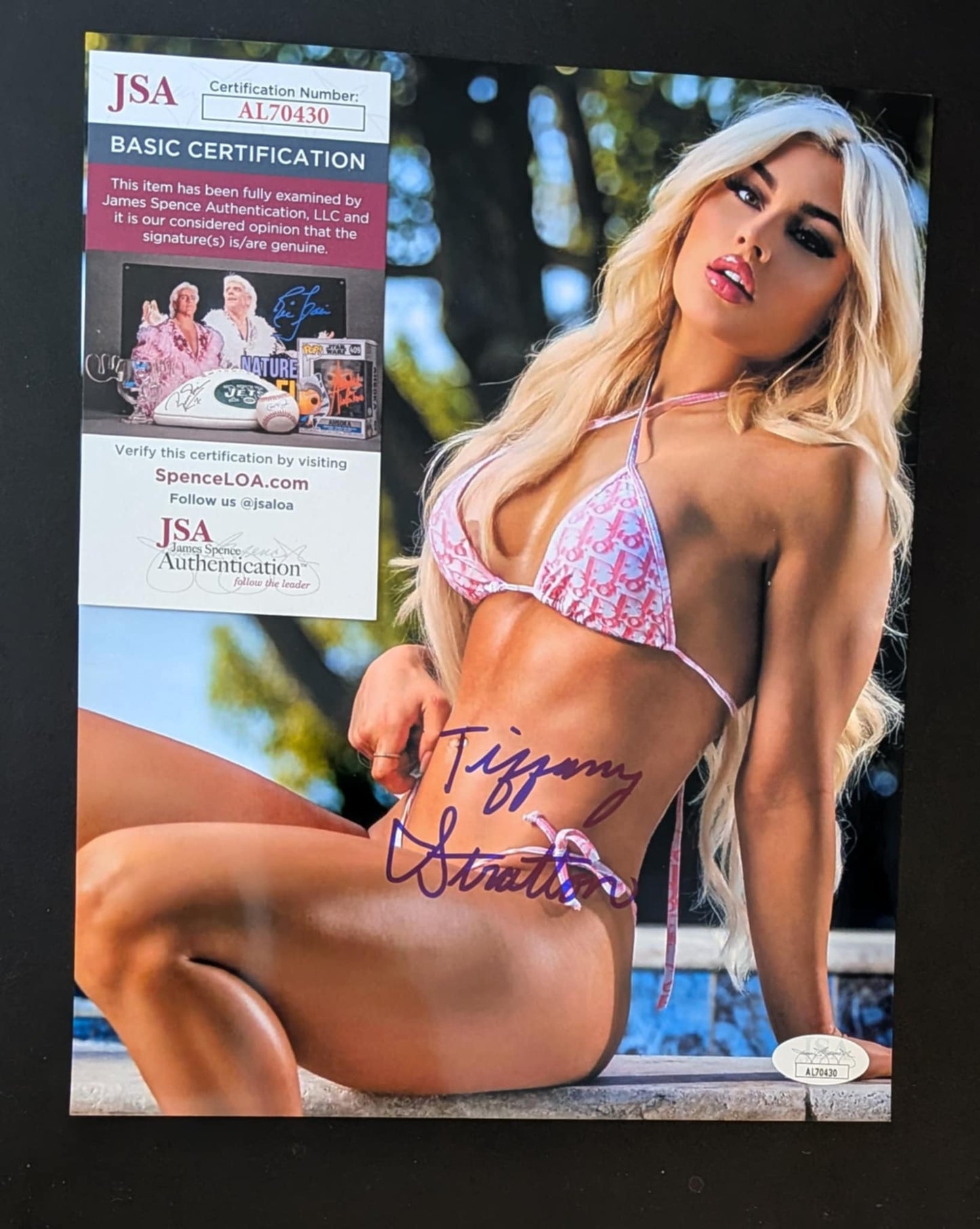 Tiffany Stratton Pose 2 Signed Photo JSA COA