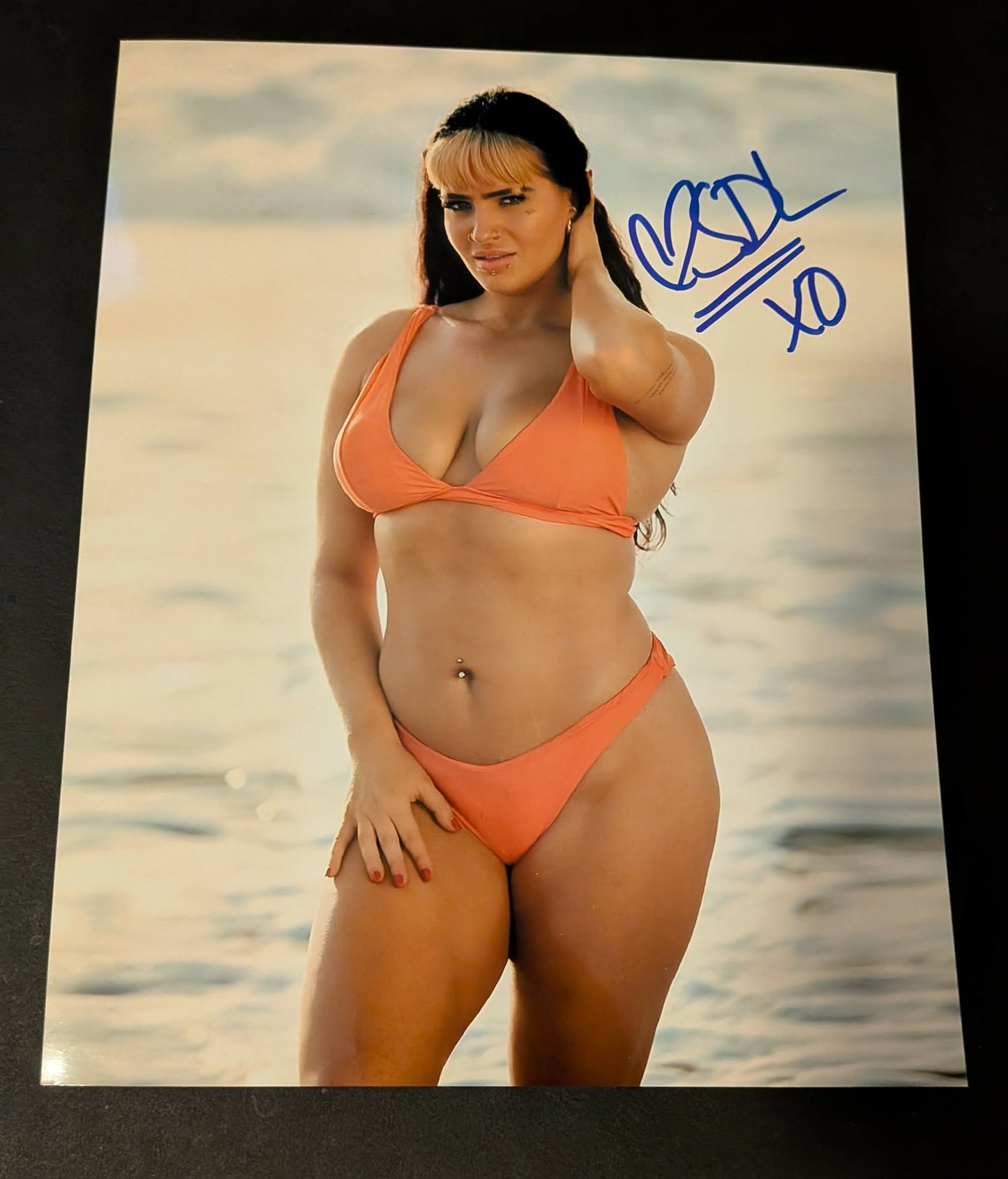 Steph De Lander Pose 1 Signed Photo COA
