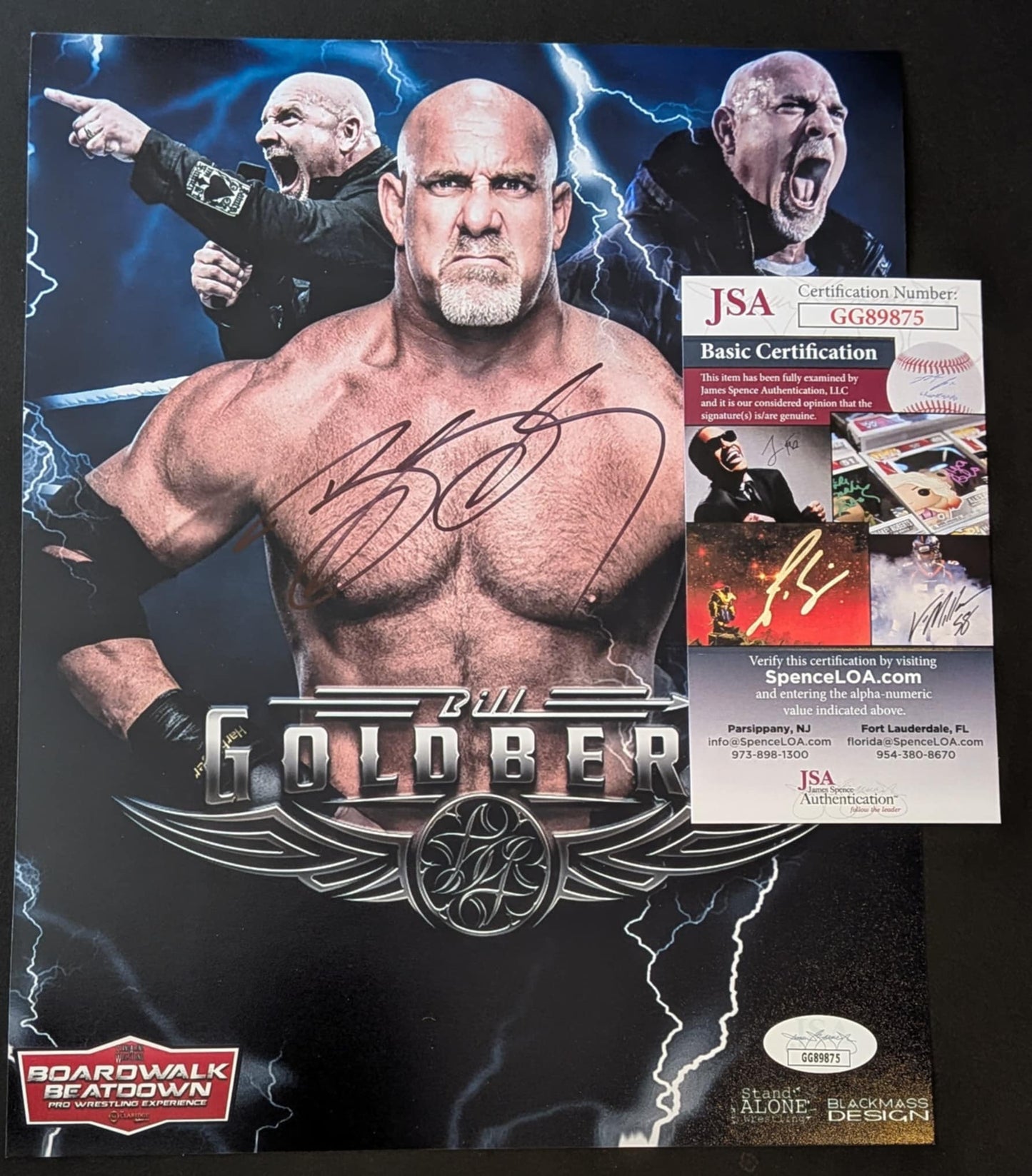 Goldberg Signed Custom Photo JSA COA