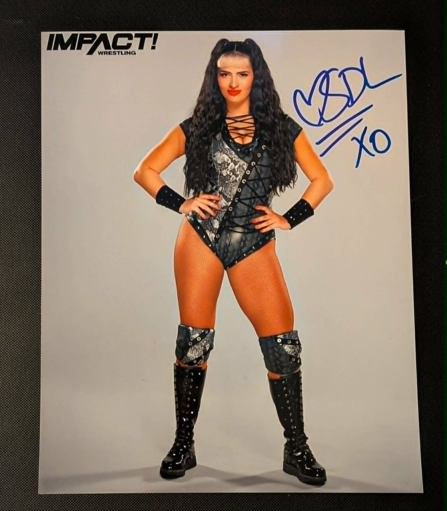 Steph De Lander Pose 10 Signed Photo COA