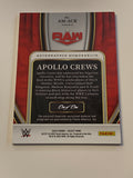 Apollo Crews 2022 WWE Select Autograph “WWE” Logo Relic #1/1 Card (Only 1 Made)