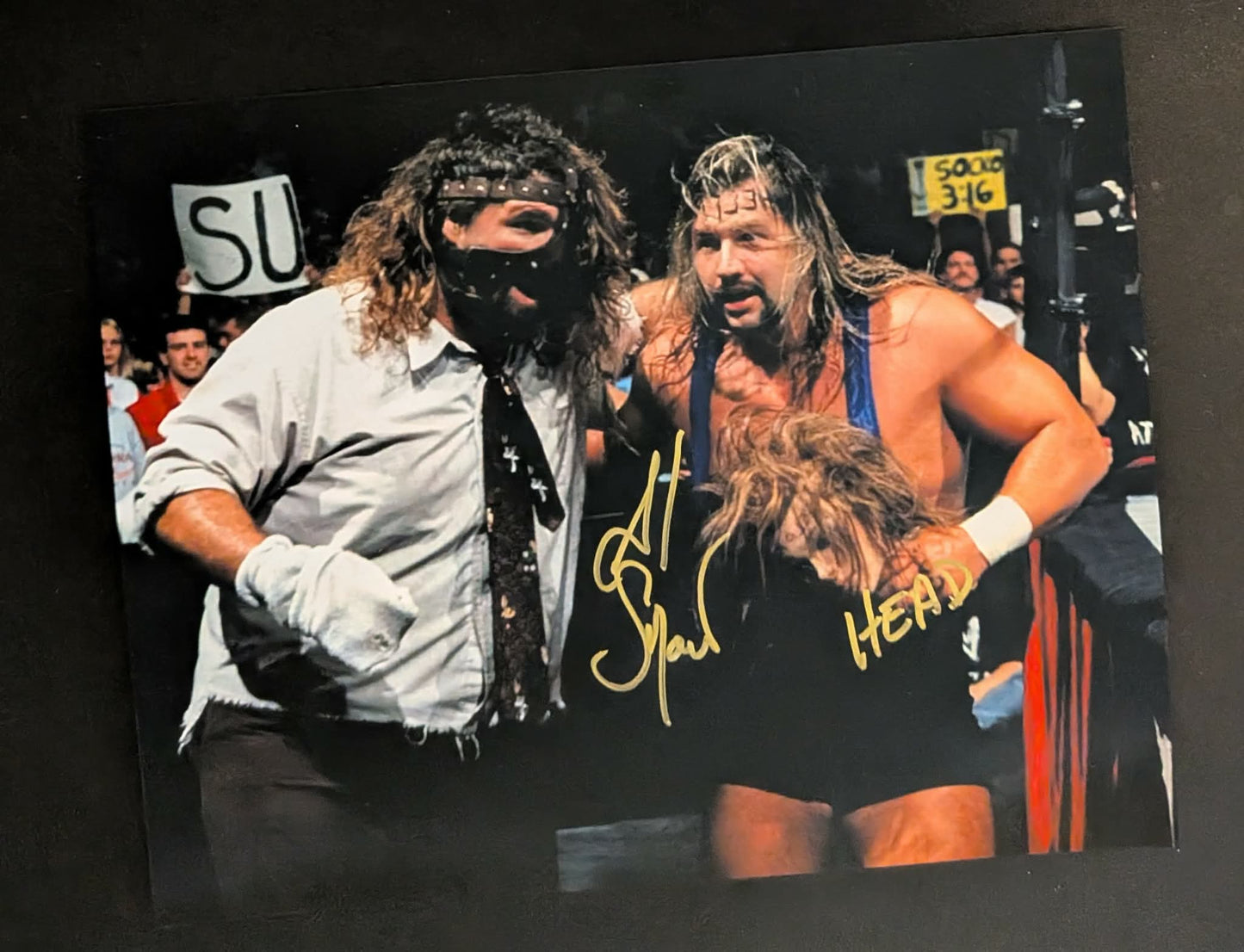 Al Snow Pose 2 Signed Photo COA