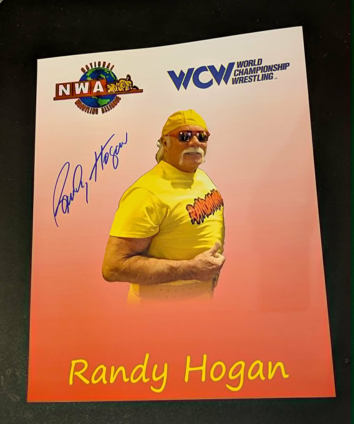 Randy Hogan WCW NWA Signed Photo