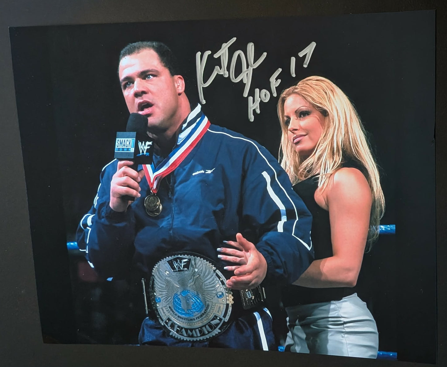 Kurt Angle Pose 4 Signed Photo COA