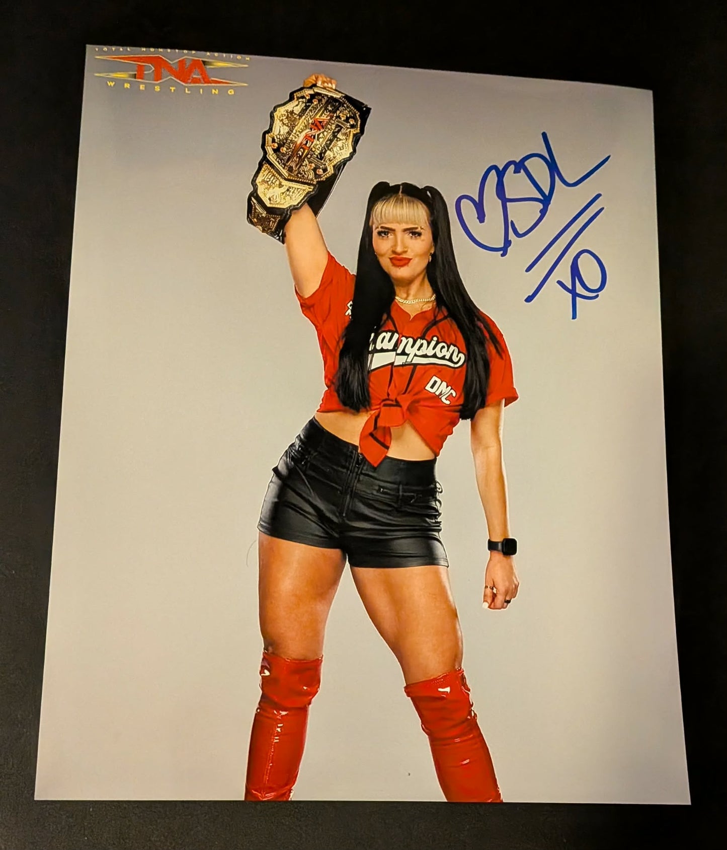 Steph De Lander Pose 4 Signed Photo COA