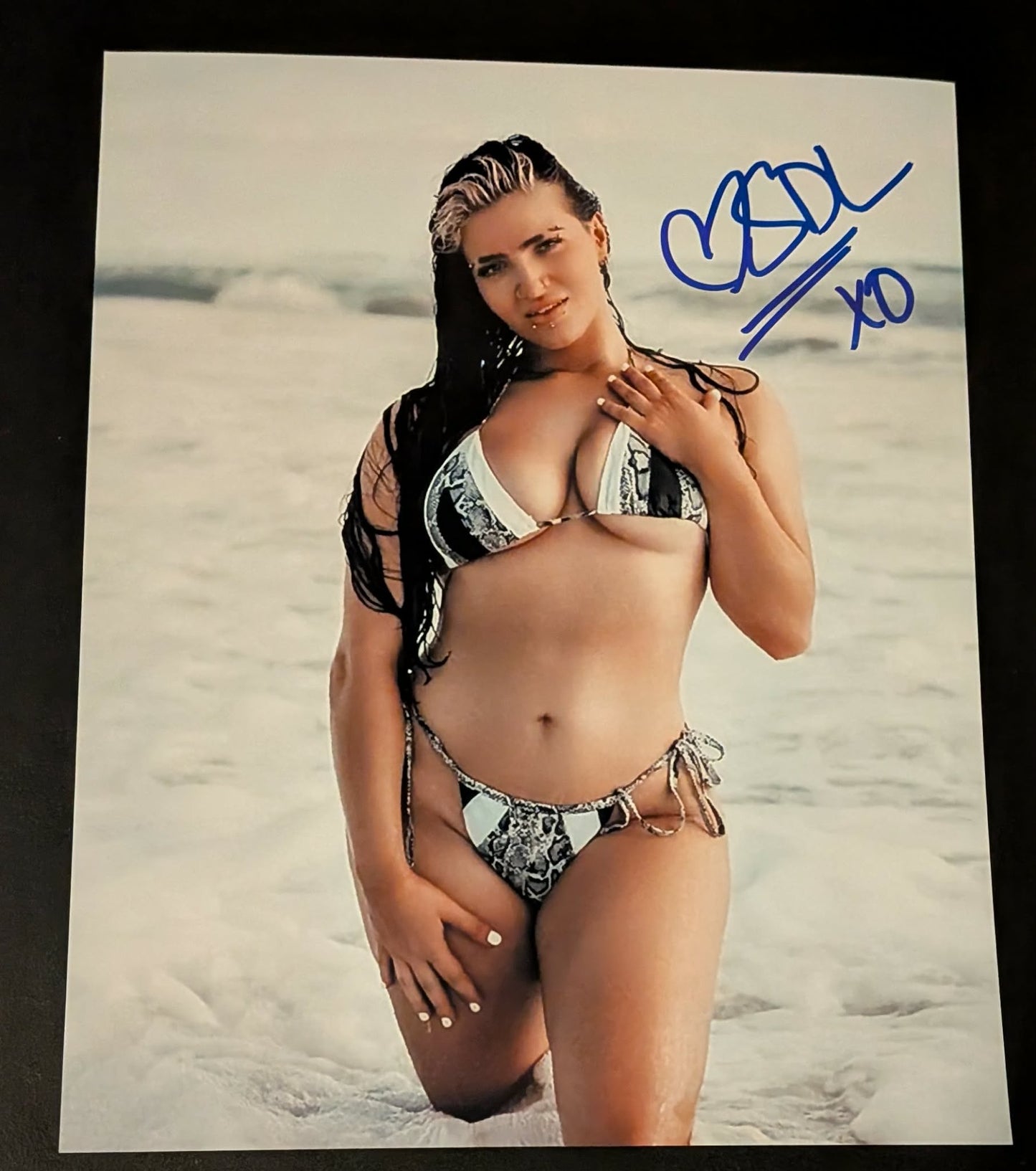 Steph De Lander Pose 2 Signed Photo COA