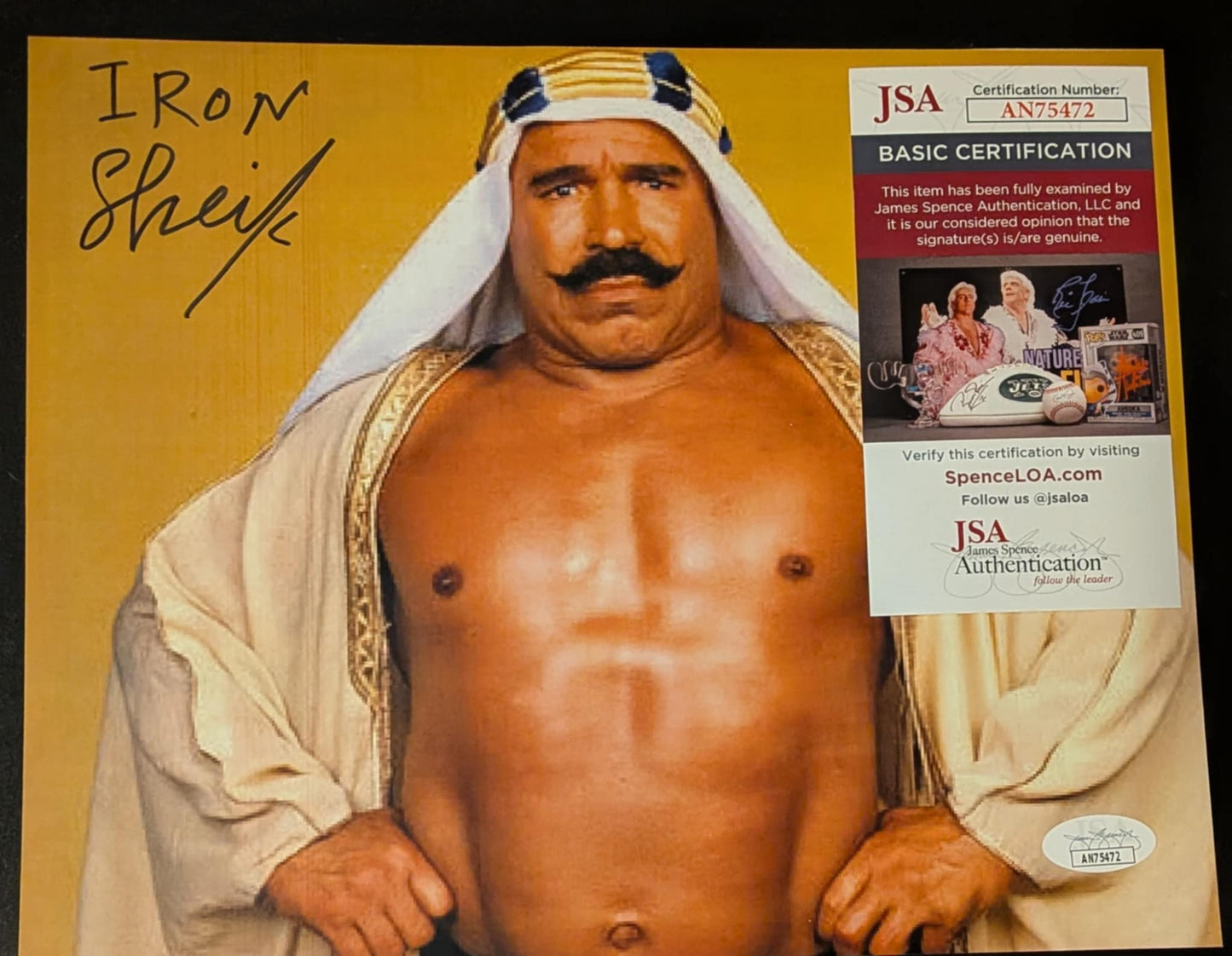 The Iron Sheik Signed Photo JSA COA