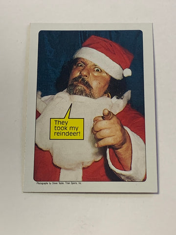 Captain Lou Albano 1985 WWE Topps Card (Santa Claus)