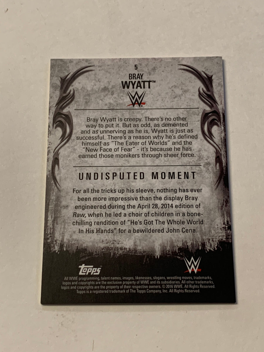 Bray Wyatt 2016 WWE Topps Undisputed Card The Fiend – The Wrestling Universe