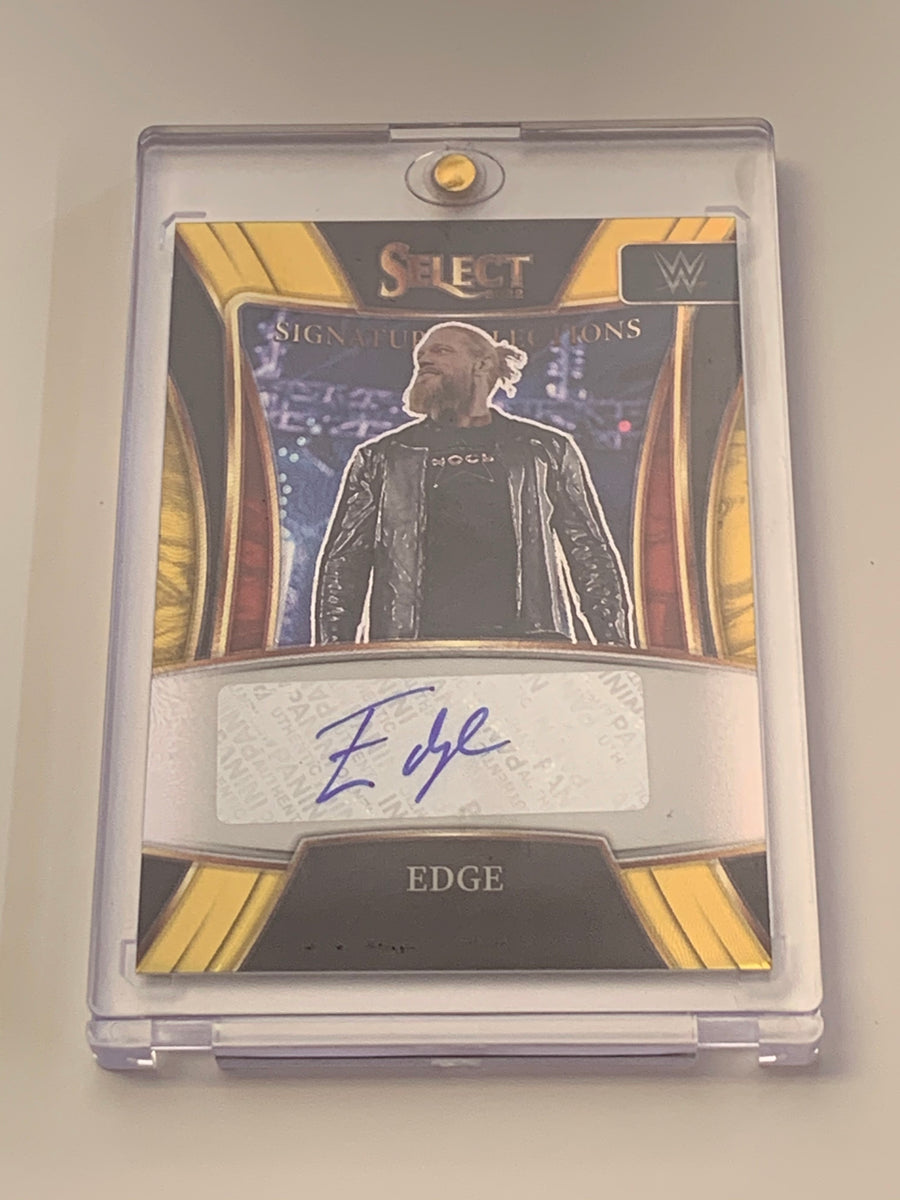 Edge 2022 WWE Select Gold Autograph Card #3/10 BEAUTIFUL – The