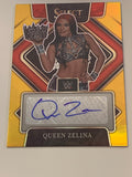 Queen Zelina 2022 WWE Select Gold Autograph Card #5/10 BEAUTIFUL