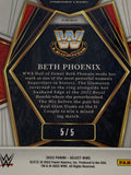 Beth Phoenix 2022 WWE Select “Premier Level” Green Prizm Refractor Card #5/5