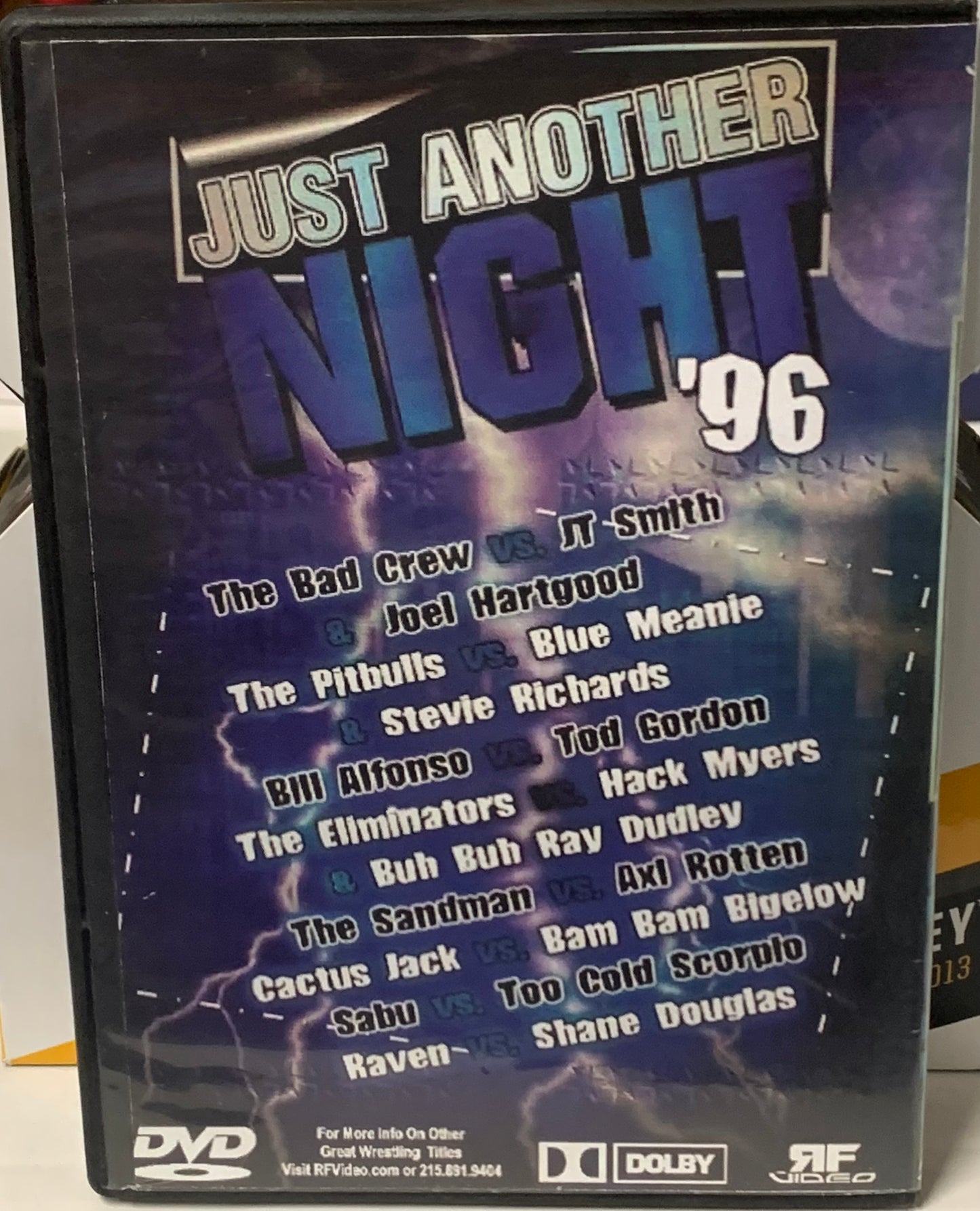 ECW DVD “Just Another Night 1996” (Sabu, Raven, Bam Bam Bigelow, Pitbulls)