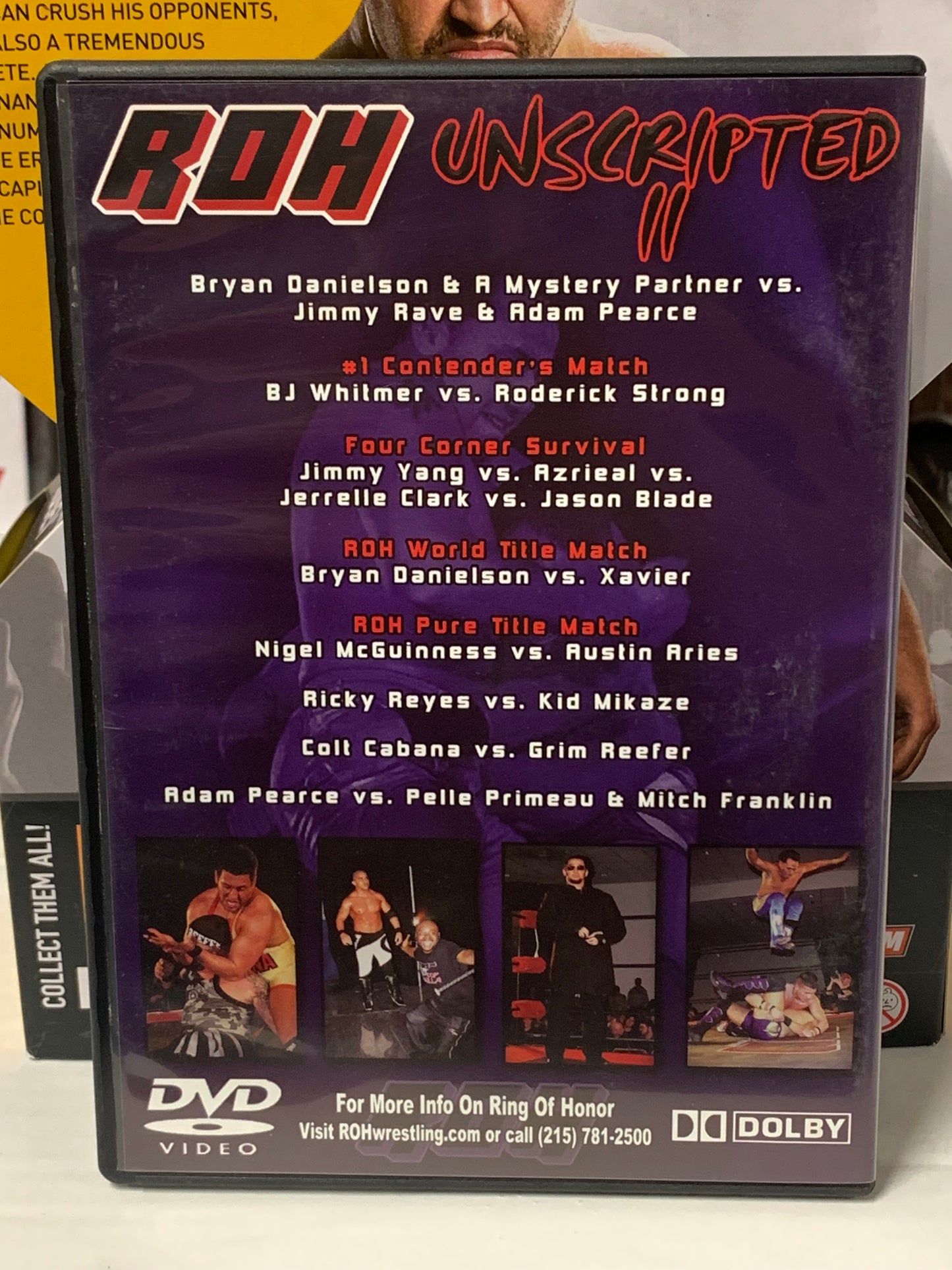 ROH Ring of Honor DVD “Unscripted 2” 2/11/06 Danielson, Wavier, Nigel, Strong)