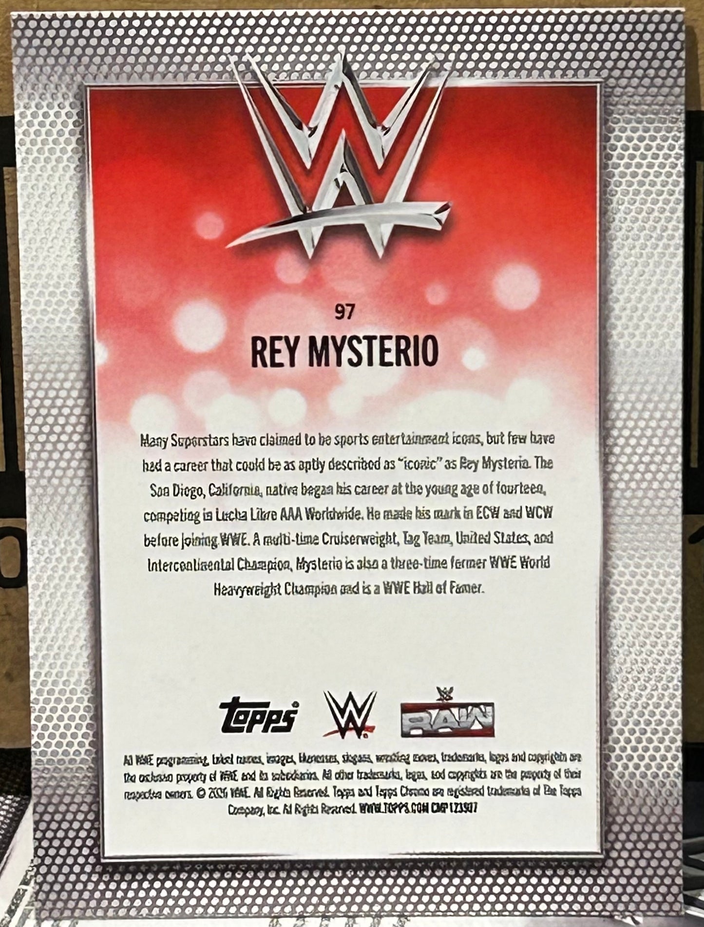 + Rey Mysterio 2026 WWE Topps Chrome Card