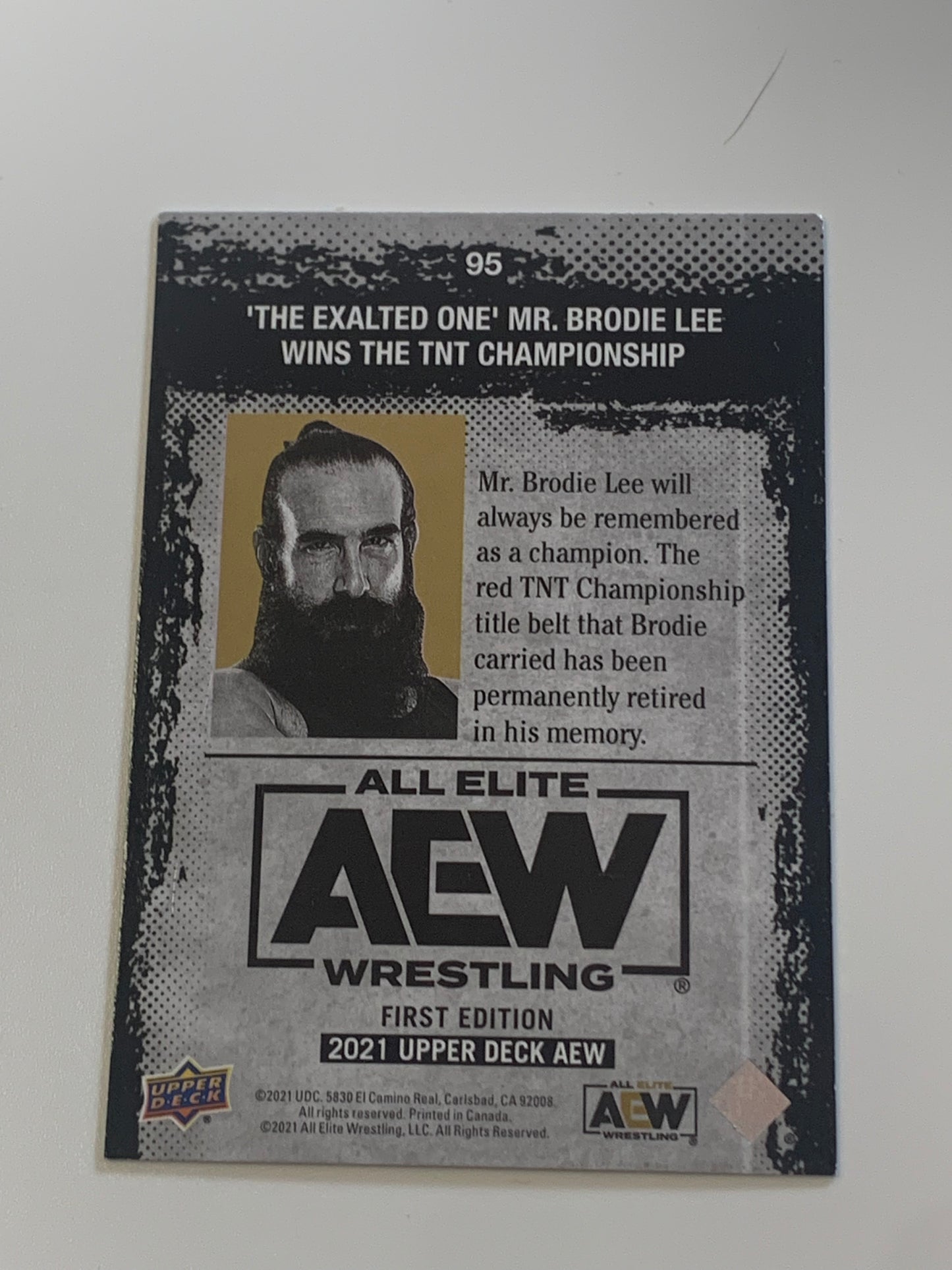 Brodie Lee 2021 UD Upper Deck AEW Magazine PYRO