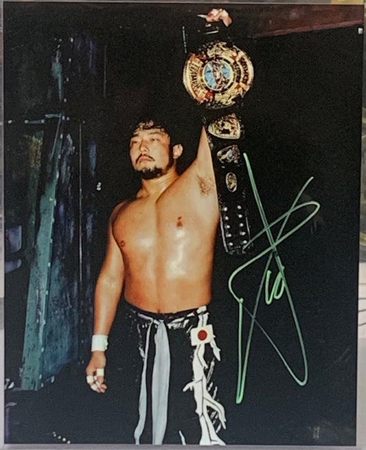 Tajiri ECW Signed 8x10 Color Photo (Comes w/COA)