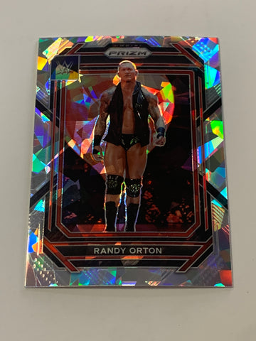 Randy Orton 2023 WWE Prizm Cracked Ice X-Fractor Card