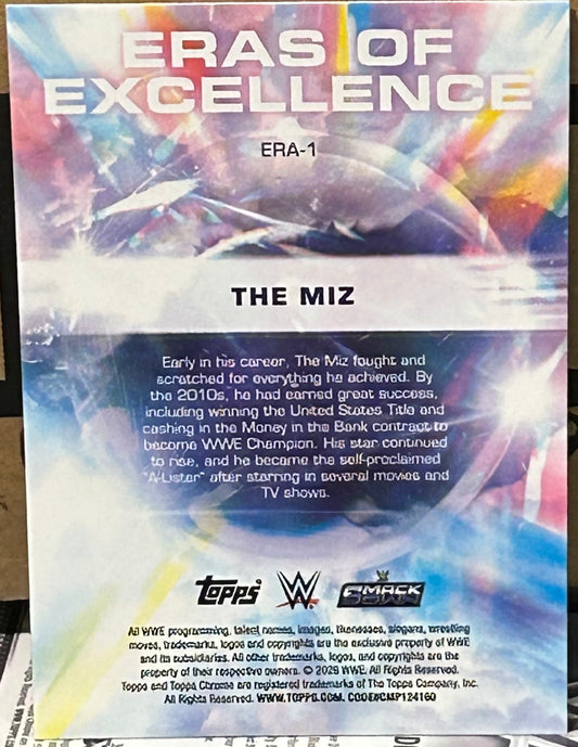 + The Miz 2026 WWE Topps Chrome “Eras of Excellence” Insert Card