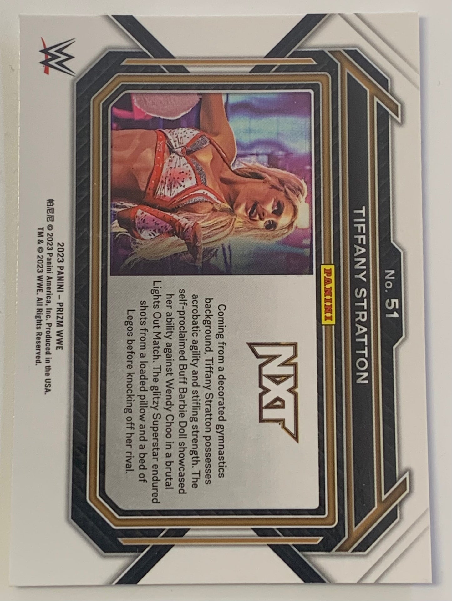 Tiffany Stratton 2023 WWE Panini Prizm Card