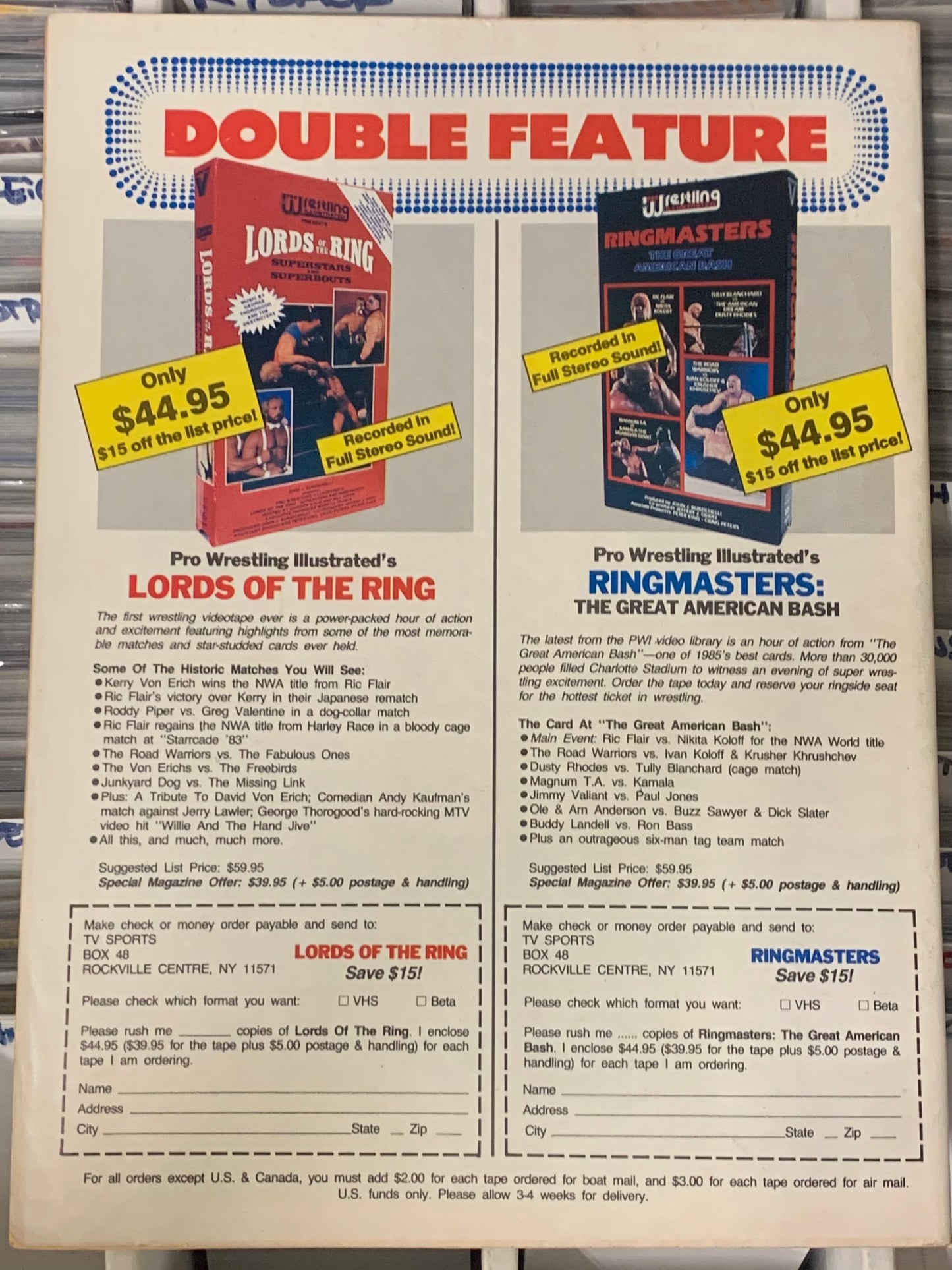 Inside Wrestling Magazine July 1986 (Slaughter, Hogan, Magnum TA)