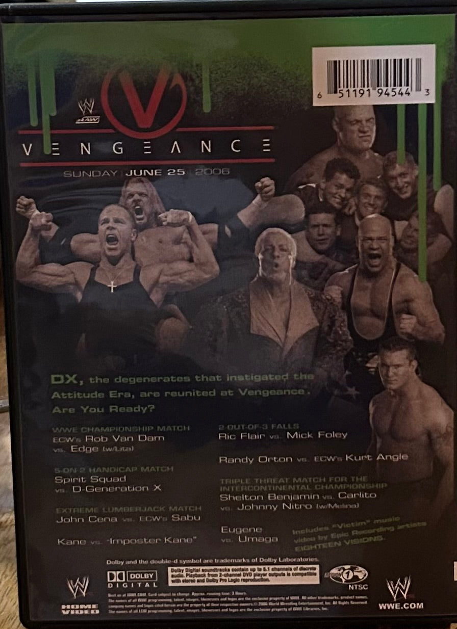 * WWE “Vengeance 2006” DVD (Edge, RVD, John Cena & so much more)