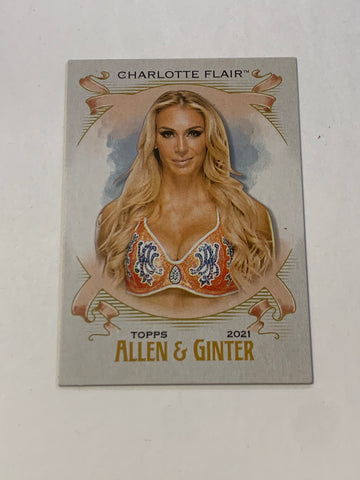 Charlotte Flair 2021 WWE Topps Allen & Ginter Insert Card