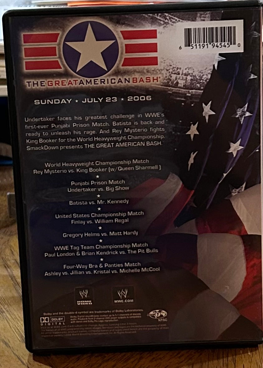 * WWE “The Great American Bash 2006” DVD (Undertaker, Batista, Big Show & so much more)