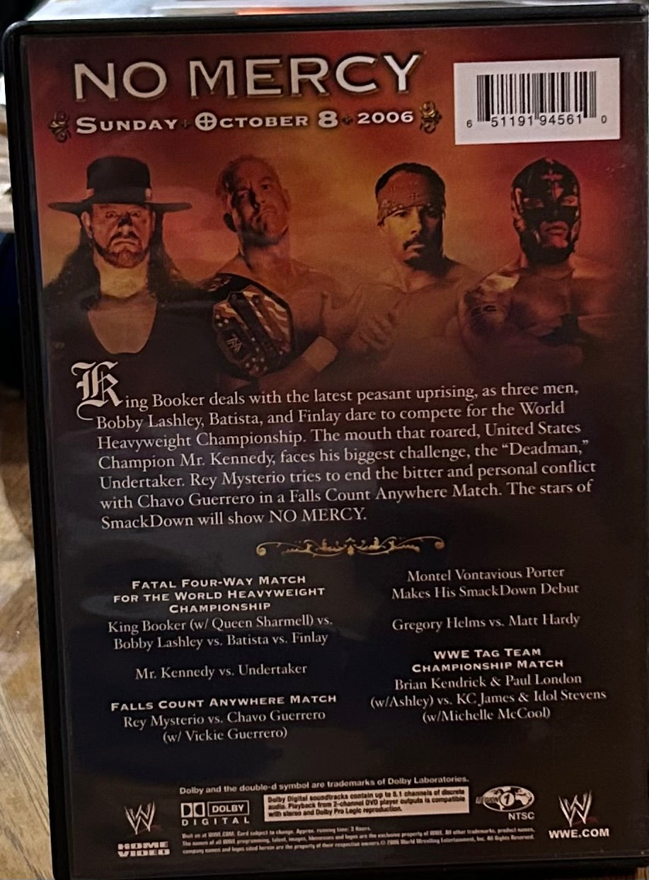 * WWE “No Mercy 2006” DVD (Batista, King Booker, Undertaker & so much more)
