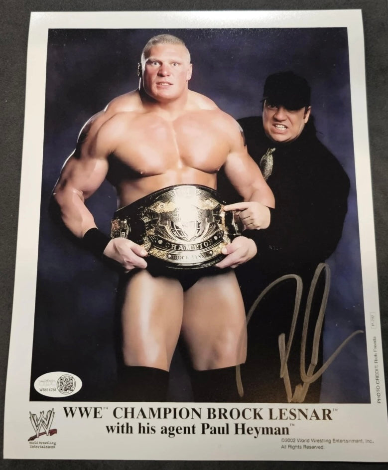 Paul Heyman Signed 8x10 Color Photo WWE ECW (JSA Authenticated)