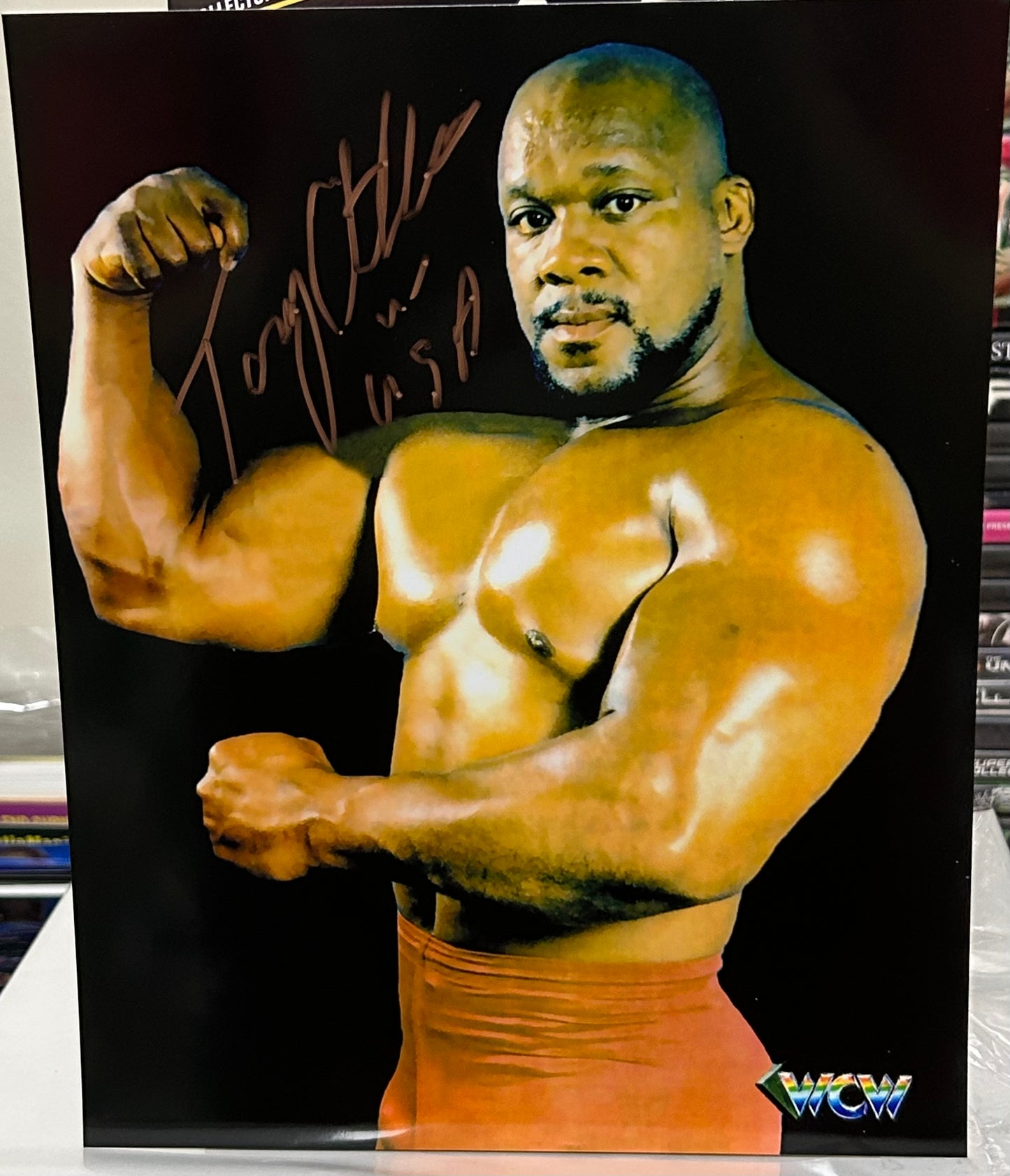 Tony Atlas Signed 8x10 Color Photo (Comes w/COA)