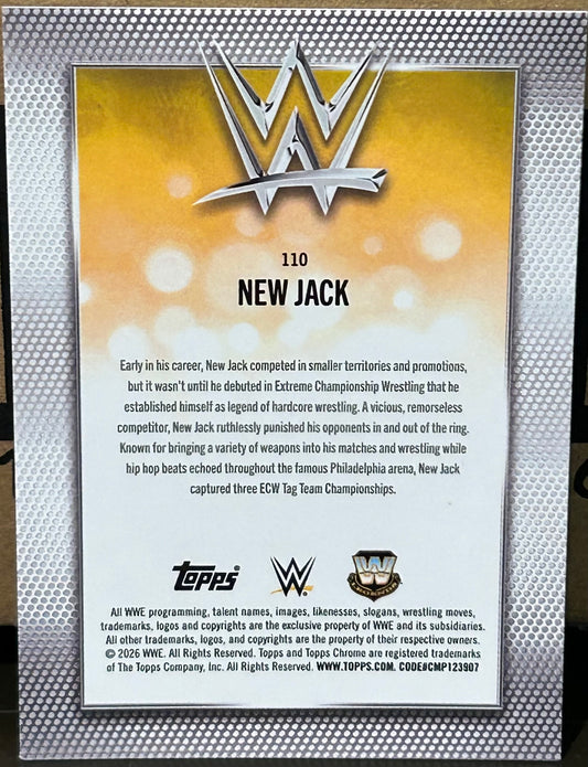 + New Jack 2026 WWE Topps Chrome Card