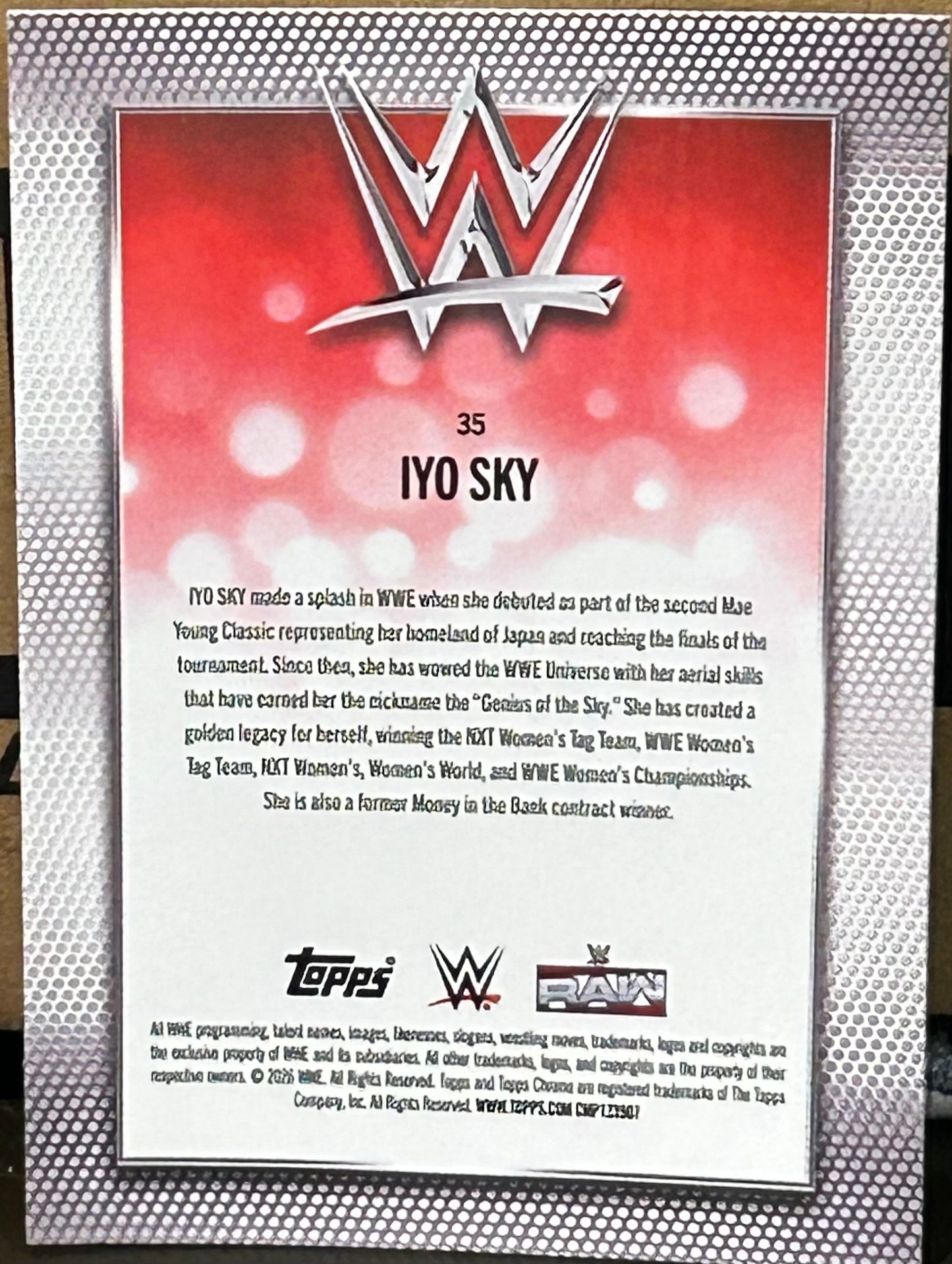 + Iyo Sky 2026 WWE Topps Chrome Card