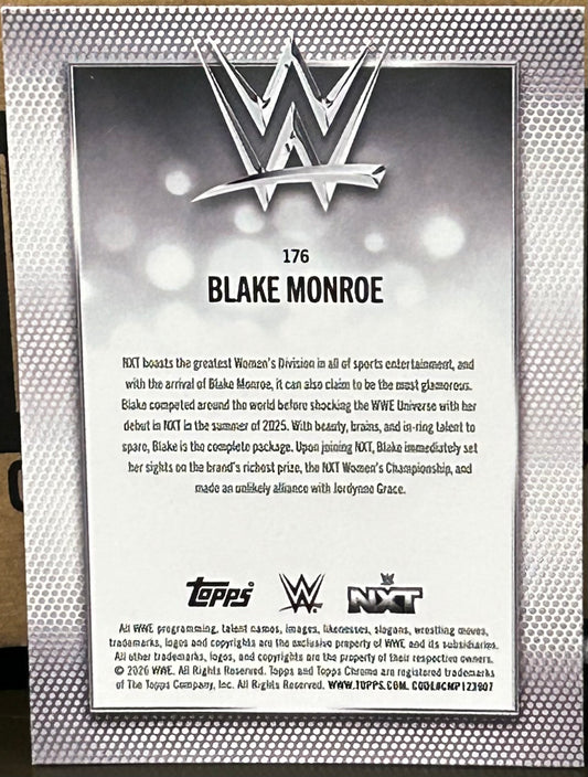 + Blake Monroe 2026 WWE Topps Chrome Card