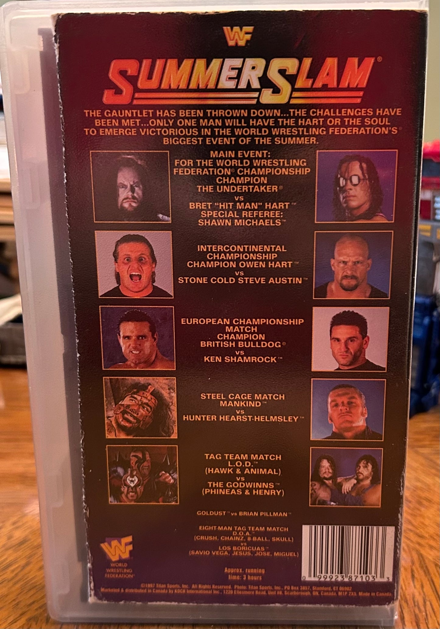 * WWF WWE “Summer Slam 1997” VHS (WWE Home Video)
