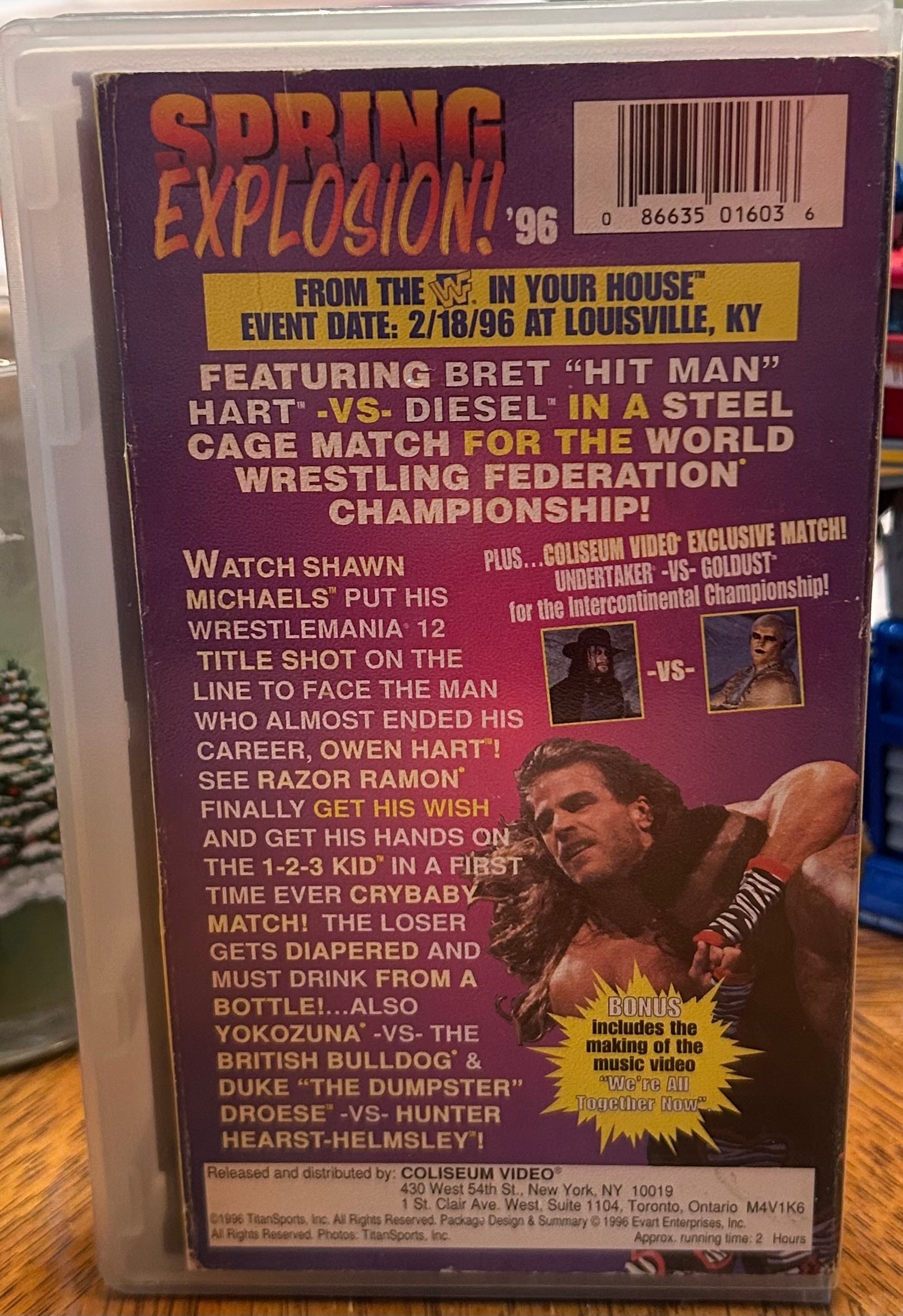 WWF WWE “Spring Explosion 1996” VHS (Coliseum Home Video)