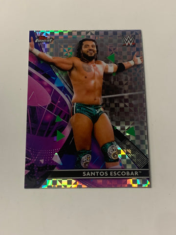 Santos Escobar 2021 WWE Topps Finest X-Fractor Card