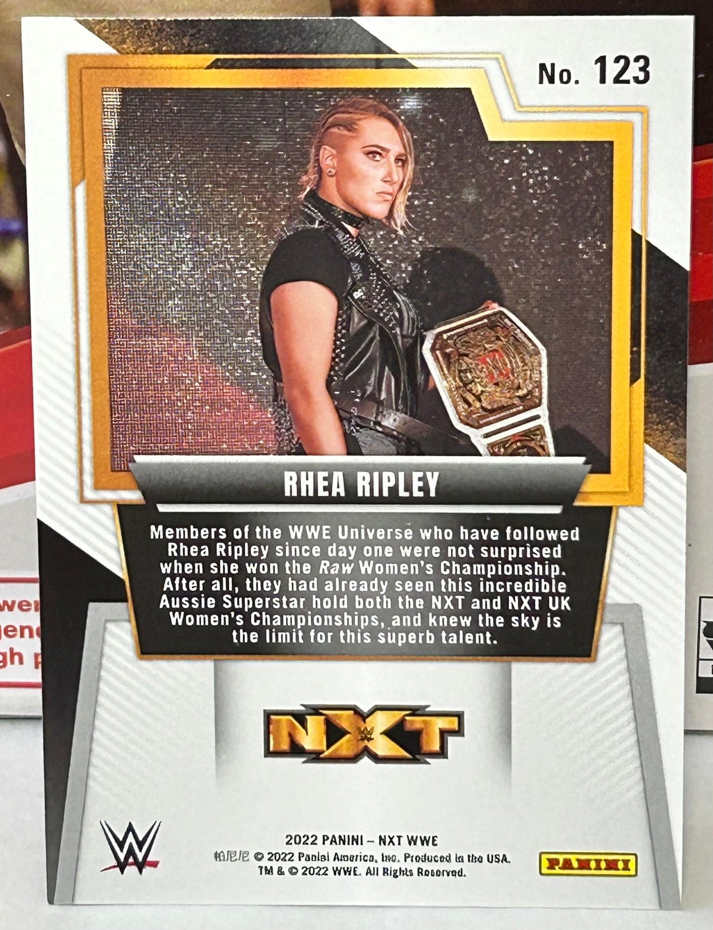 Rhea Ripley 2022 WWE Panini NXT Card