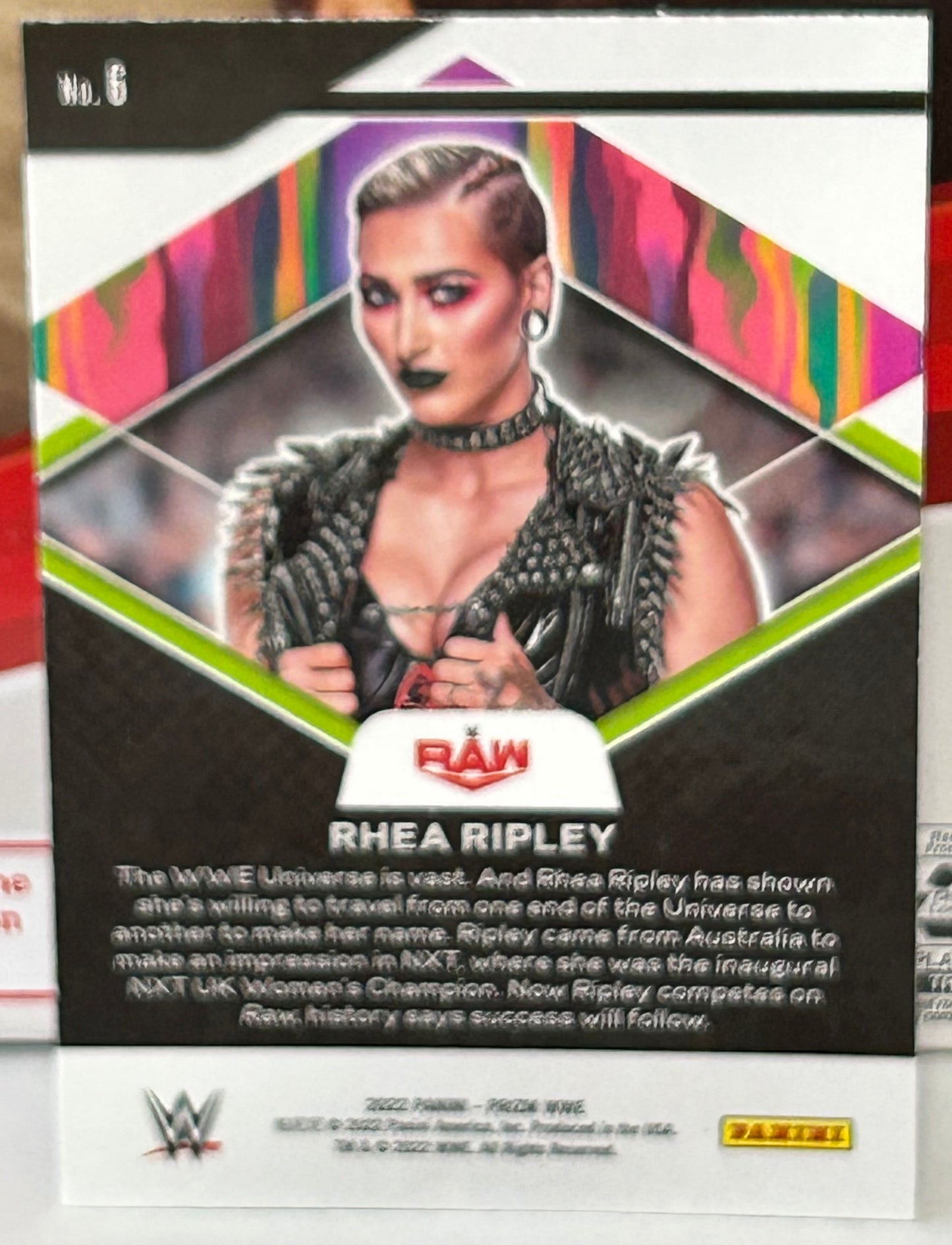Rhea Ripley 2022 WWE Panini Prizm “Fearless” Insert Card