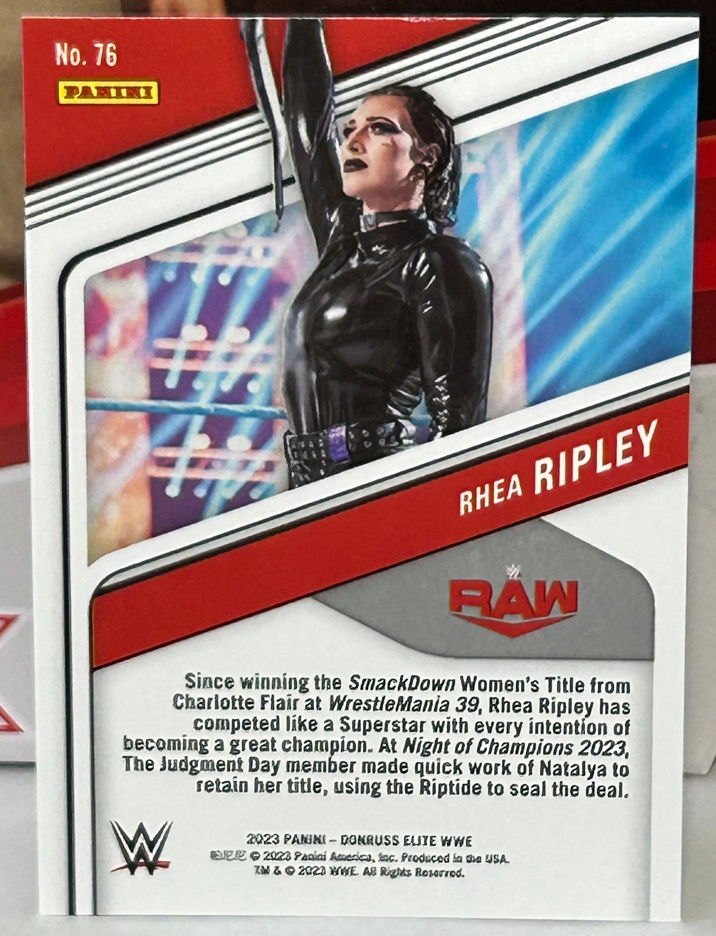 Rhea Ripley 2023 WWE Panini Donruss Elite