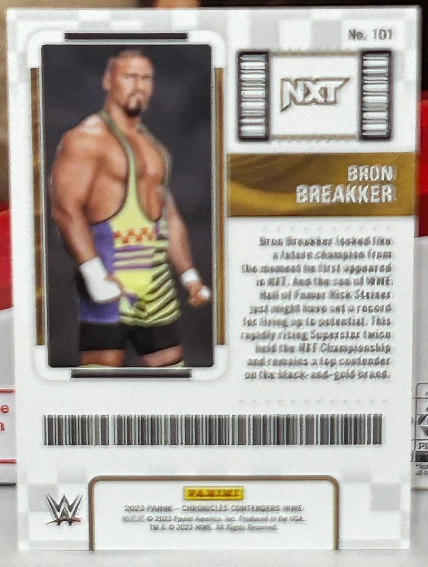 Bron Breakker 2023 WWE NXT Panini Chronicles Contenders